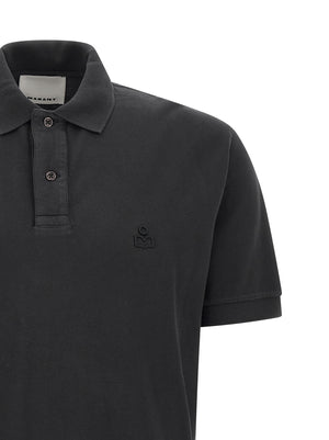 Isabel Marant Schwarzes Baumwoll-Poloshirt
