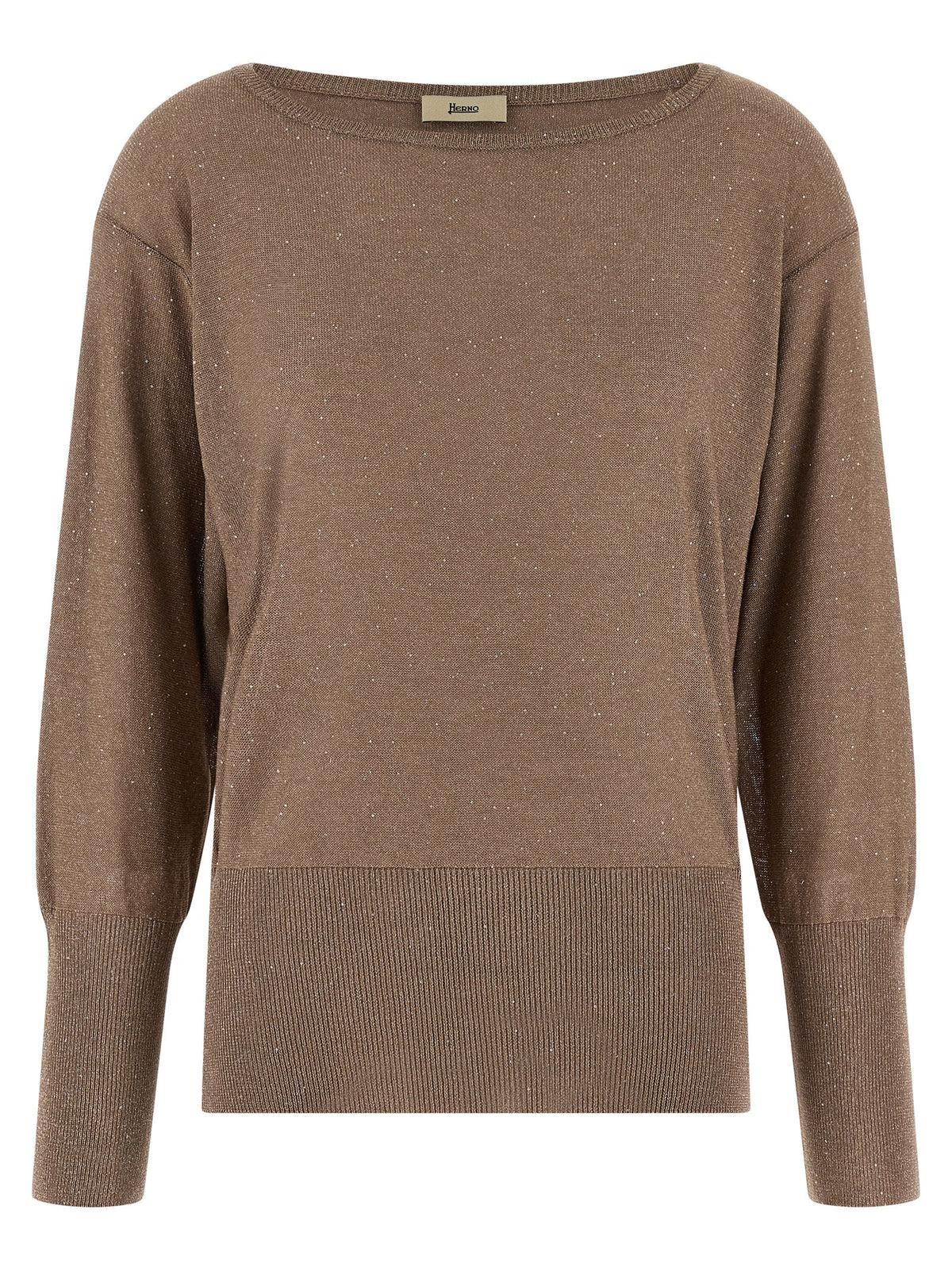Herno Brauner Viskose-Cardigan