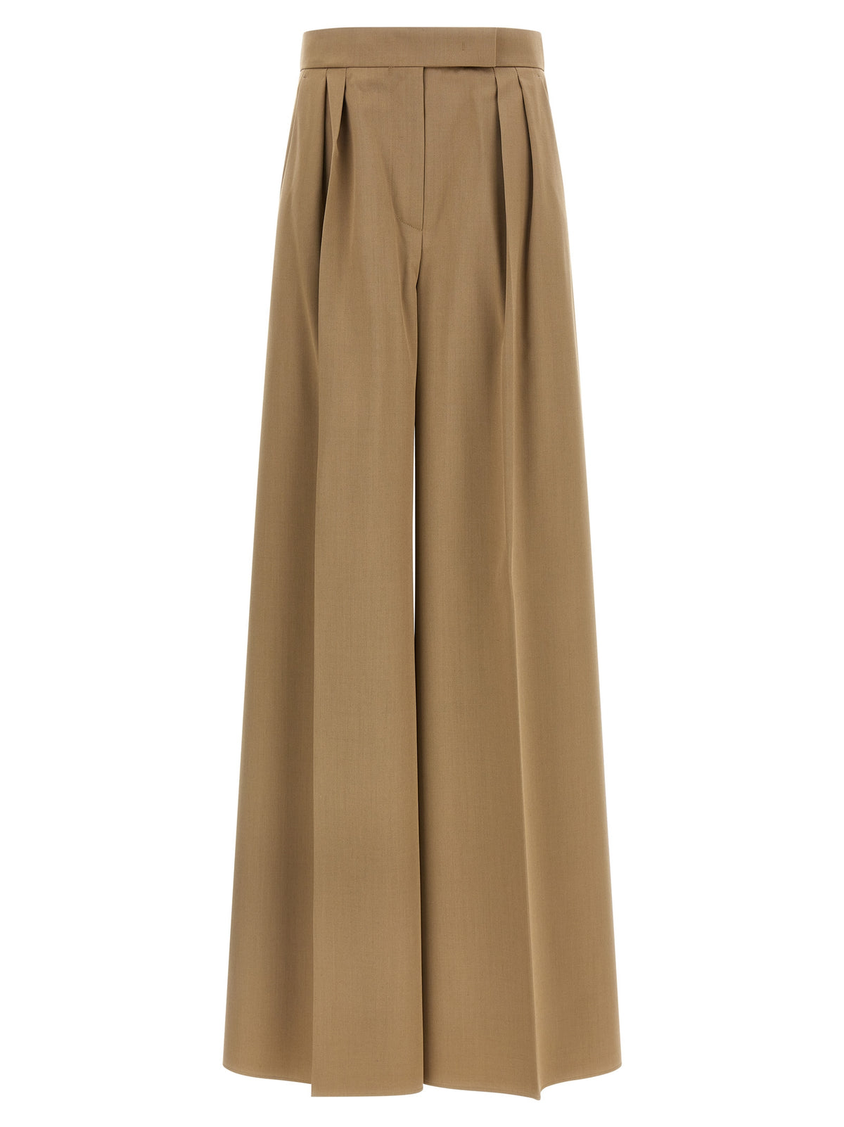 Max Mara Braune Hose aus reiner Schurwolle