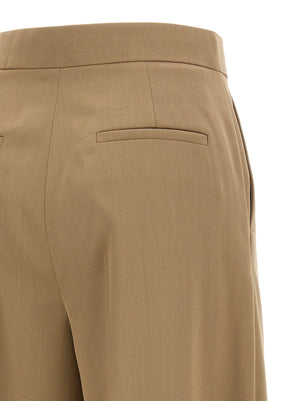 Max Mara Braune Hose aus reiner Schurwolle