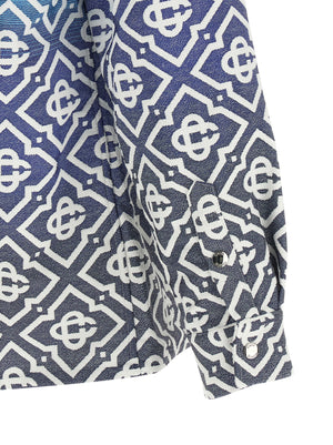 Casablanca Blaue Baumwoll-Shell-Jacke