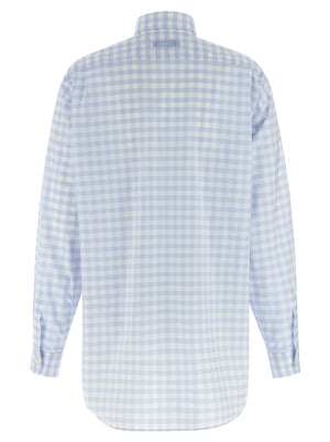 Moschino Blaue Baumwollbluse