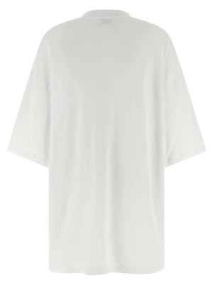 Moschino Weißes Baumwoll-Kurzkleid