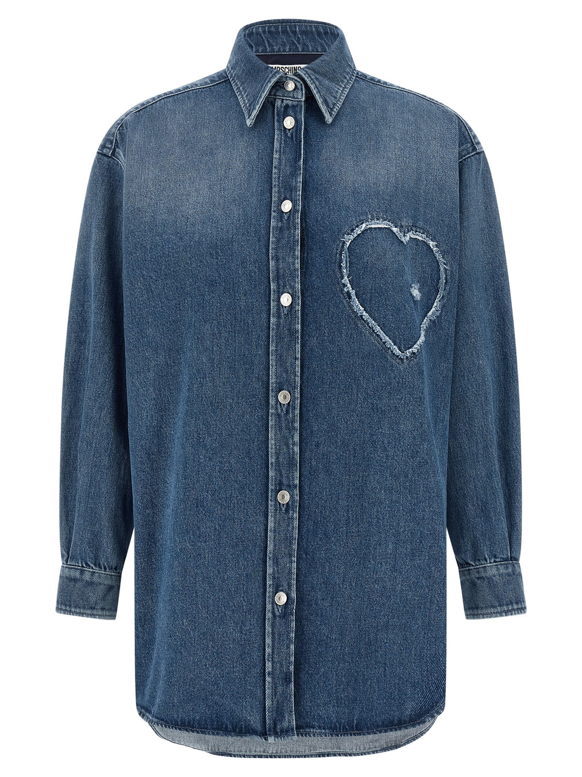 Moschino Blaue Baumwollbluse