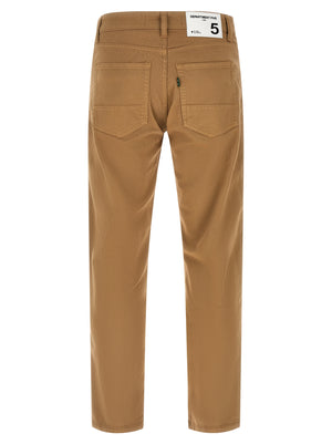 Department 5 Beige Cotton Straight-Leg Jeans