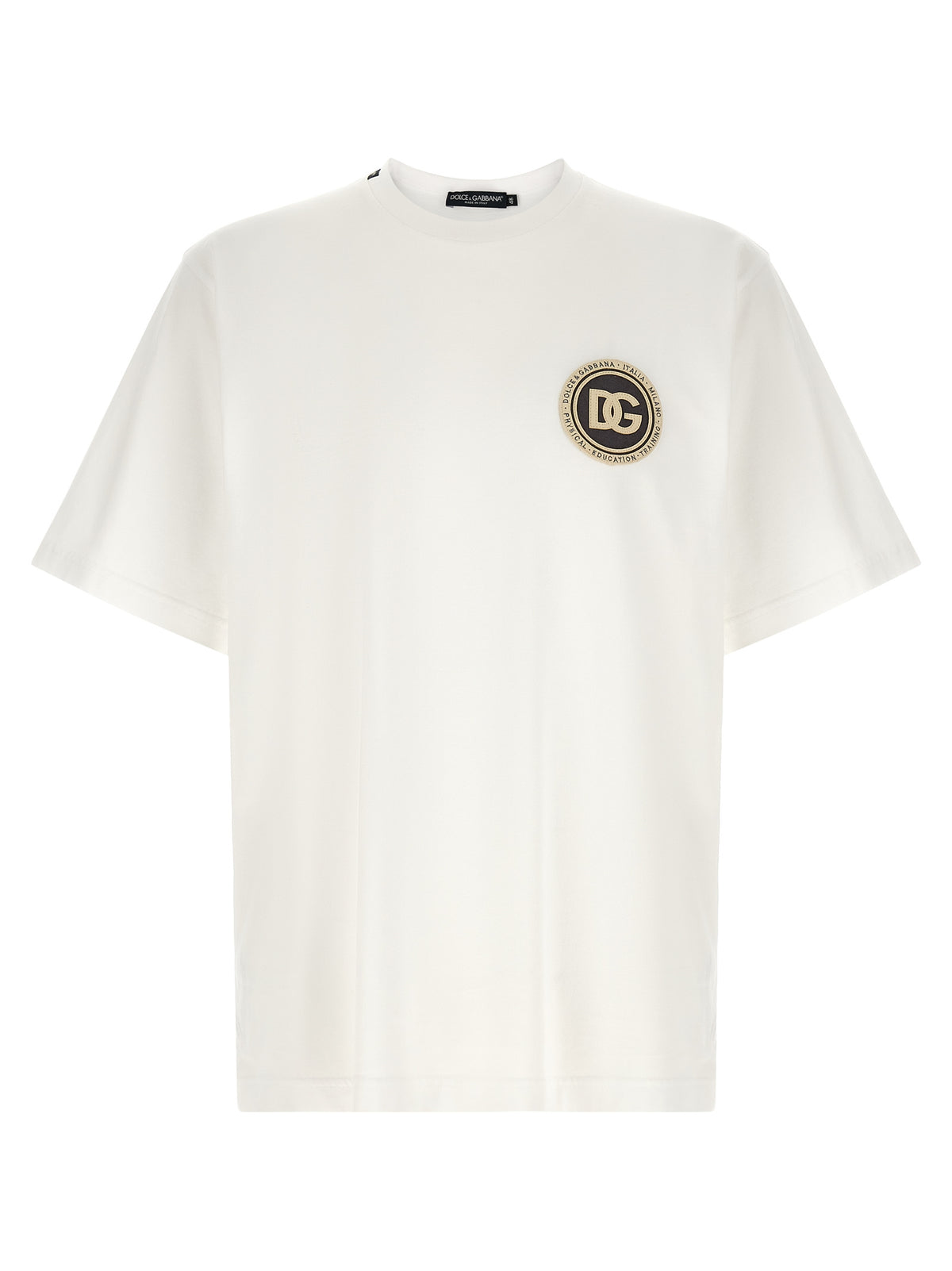 Dolce & Gabbana Weißes Baumwoll-T-Shirt