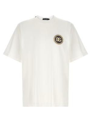 Dolce & Gabbana Weißes Baumwoll-T-Shirt