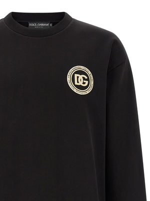 Dolce & Gabbana Schwarzer Baumwoll-Sweatshirt