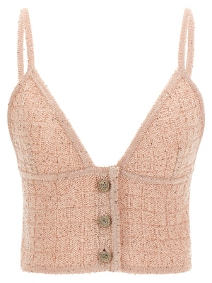 Alessandra Rich Mehrfarbige Tanktops aus Polyester