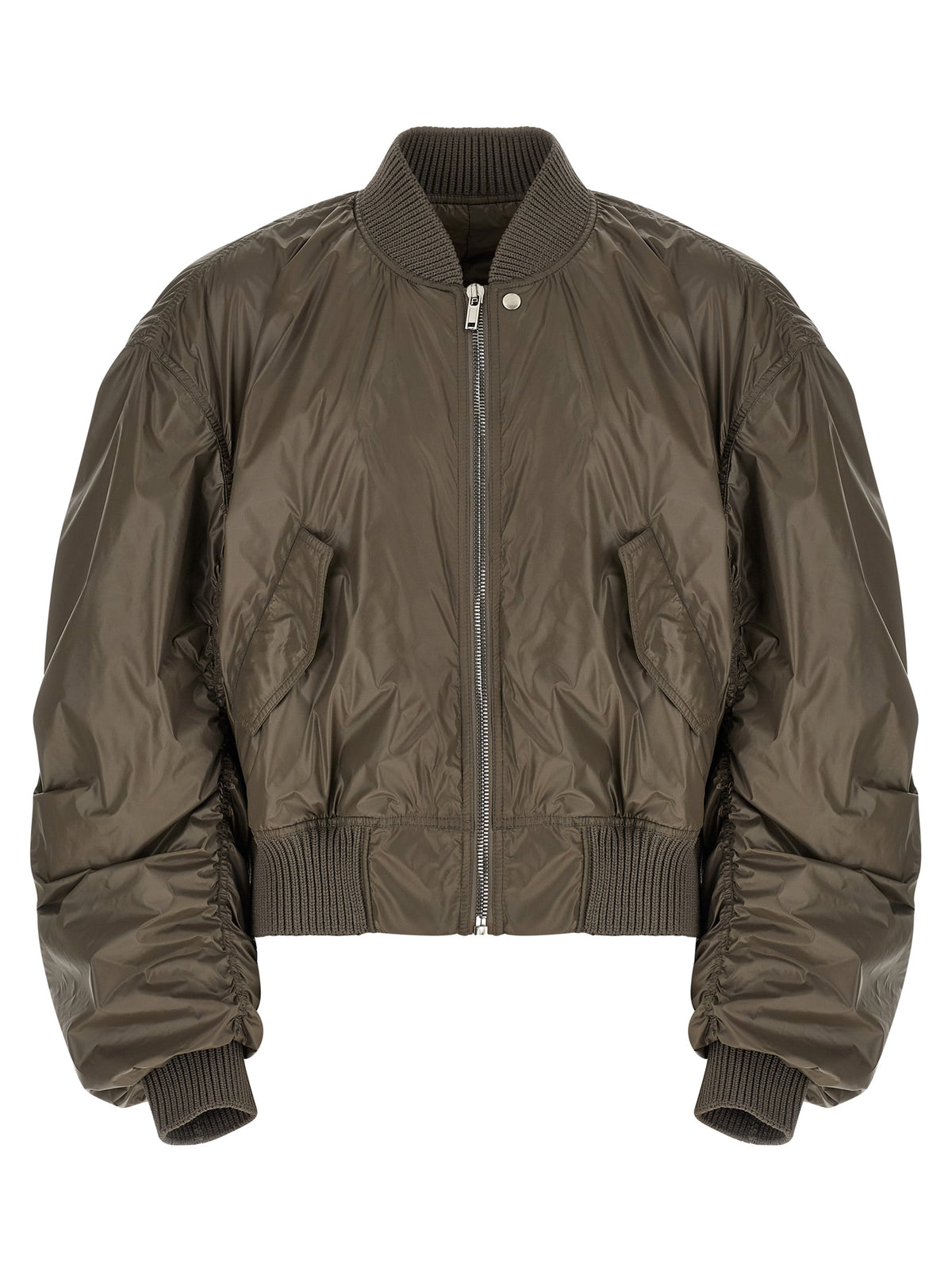 Rick Owens Grauer Nylon-Bomber