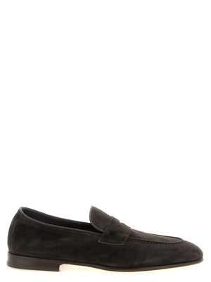 Brunello Cucinelli Braune Kalbsleder-Slipper