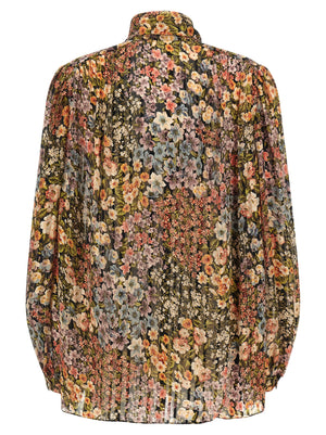 Valentino Garavani Mehrfarbige Seidenbluse