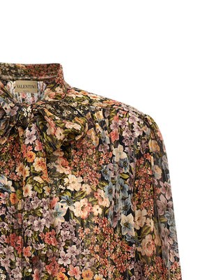 Valentino Garavani Mehrfarbige Seidenbluse