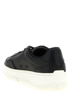 Hugo Boss Schwarze Low-Top-Sneaker aus Polyester