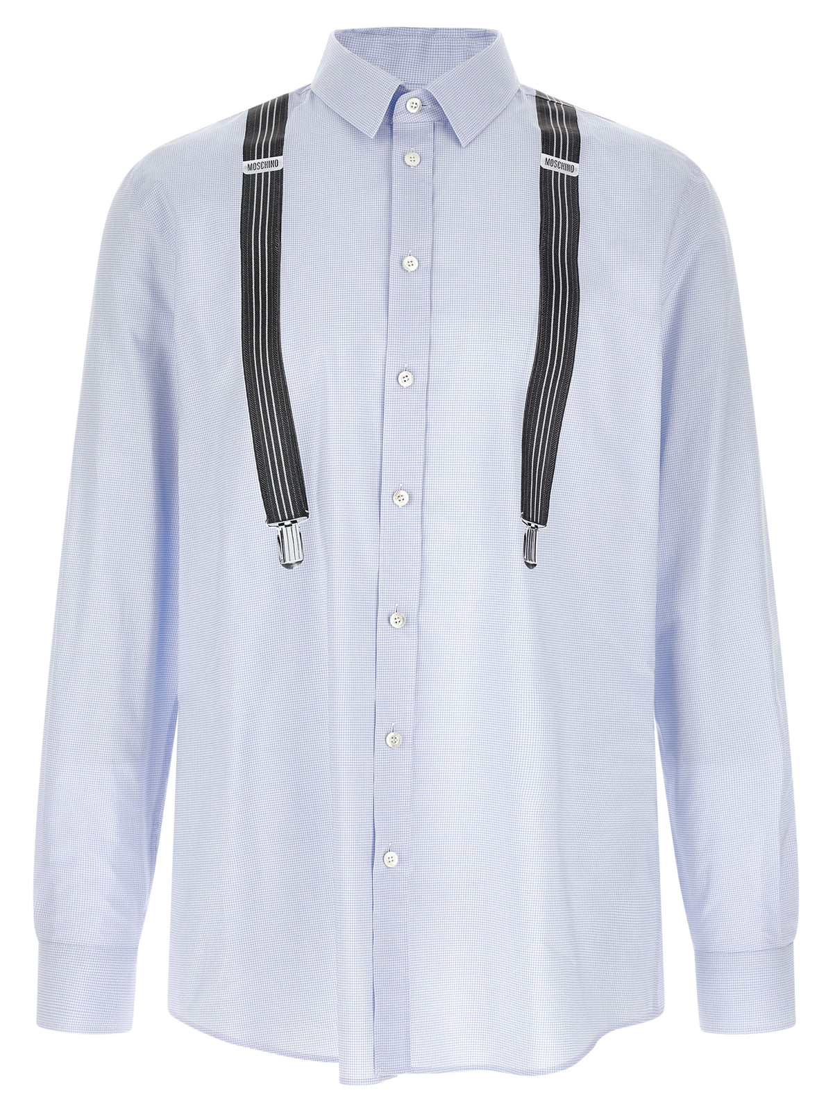 Moschino Blaue Baumwollbluse