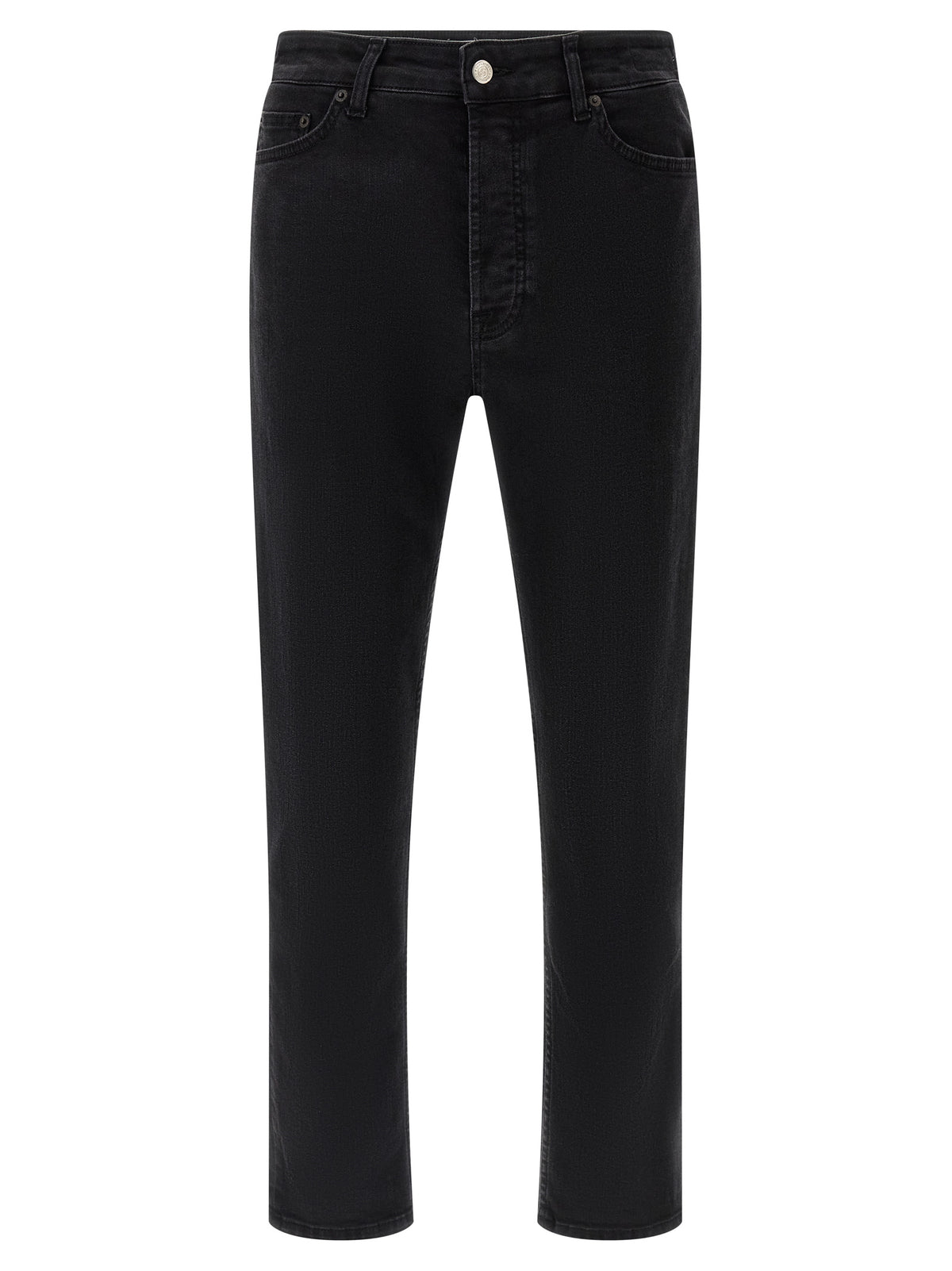 Department 5 Schwarze Cropped Jeans aus Baumwolle
