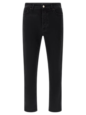 Department 5 Schwarze Cropped Jeans aus Baumwolle