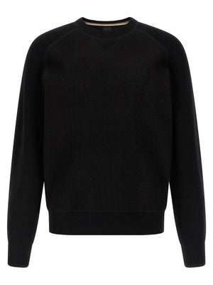 Hugo Boss Schwarzer Cardigan aus Schurwolle
