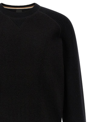 Hugo Boss Schwarzer Cardigan aus Schurwolle
