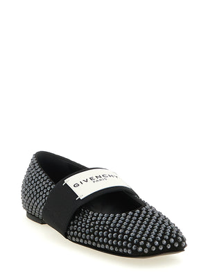 Givenchy Schwarze Ballerinas aus Kalbsleder