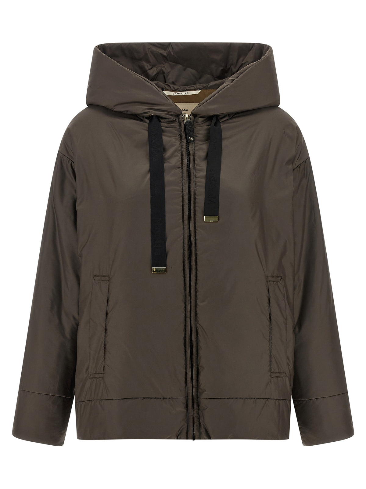 Max Mara Braune Shell-Jacke aus Polyester