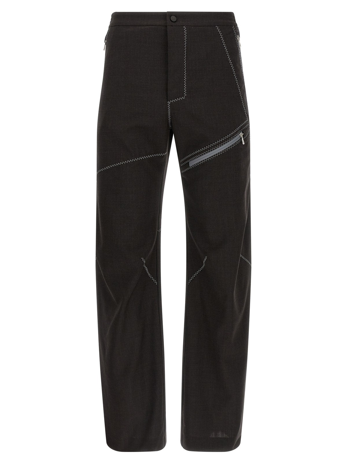 Kiko Kostadinov Braune Hose aus reiner Schurwolle