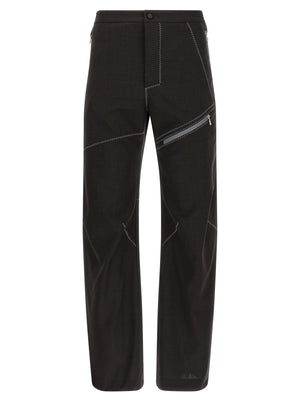 Kiko Kostadinov Braune Hose aus reiner Schurwolle