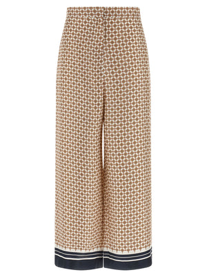 Max Mara Blaue Seidenhose
