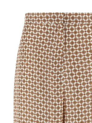 Max Mara Blaue Seidenhose