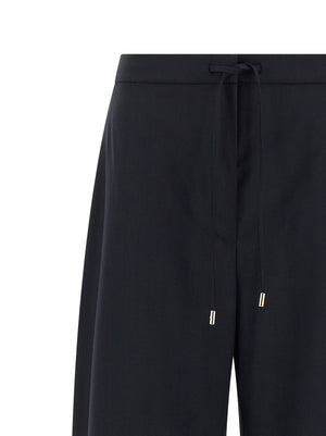 Max Mara Blaue Hose aus reiner Schurwolle