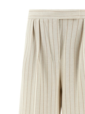 Max Mara Weiße Baumwollhose im Casual-Look
