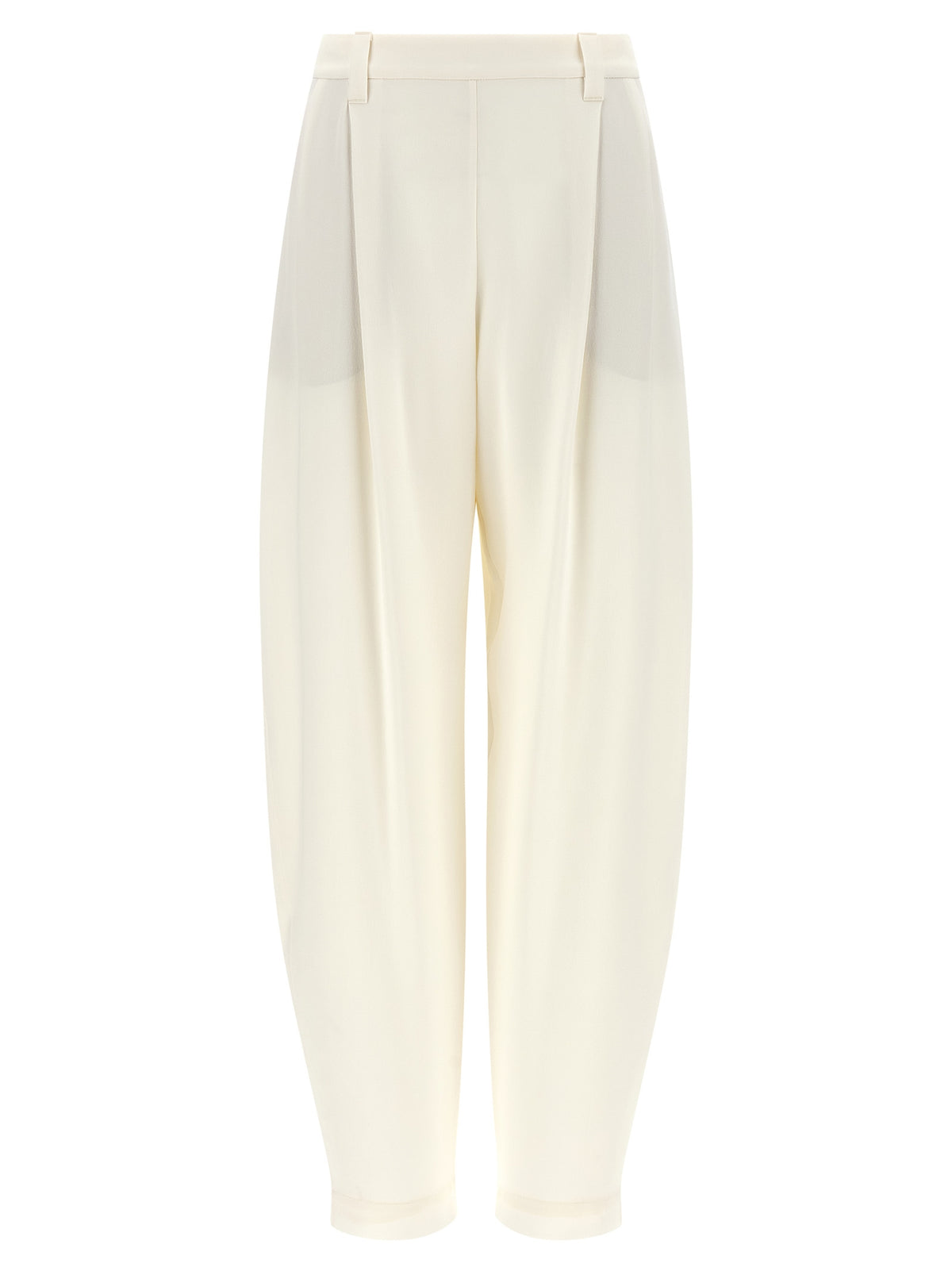 Brunello Cucinelli Beige Viscose Casual Pants