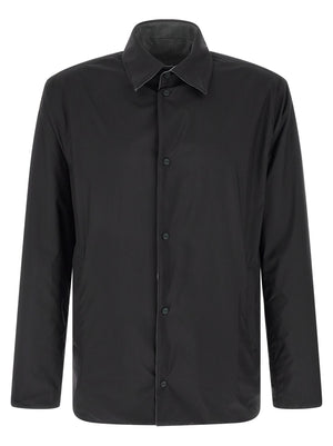 Herno Graue Polyester-Jacke in voller Länge