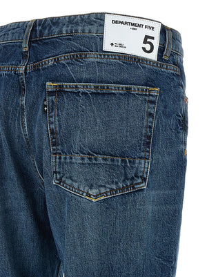 Department 5 Blaue Jeans aus Baumwolle im geraden Schnitt