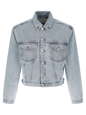 Entire Studios Blaue Jeansjacke aus Baumwolle