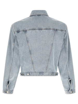 Entire Studios Blaue Jeansjacke aus Baumwolle