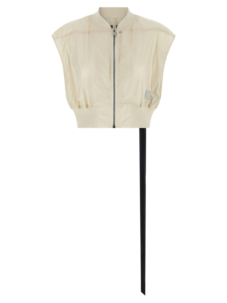 DRKSHDW Ärmellose Jacke aus beigem Nylon