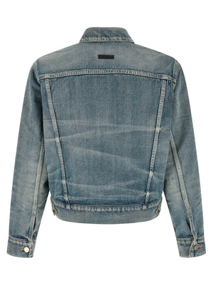 Fear Of God Blaue Jeansjacke aus Baumwolle