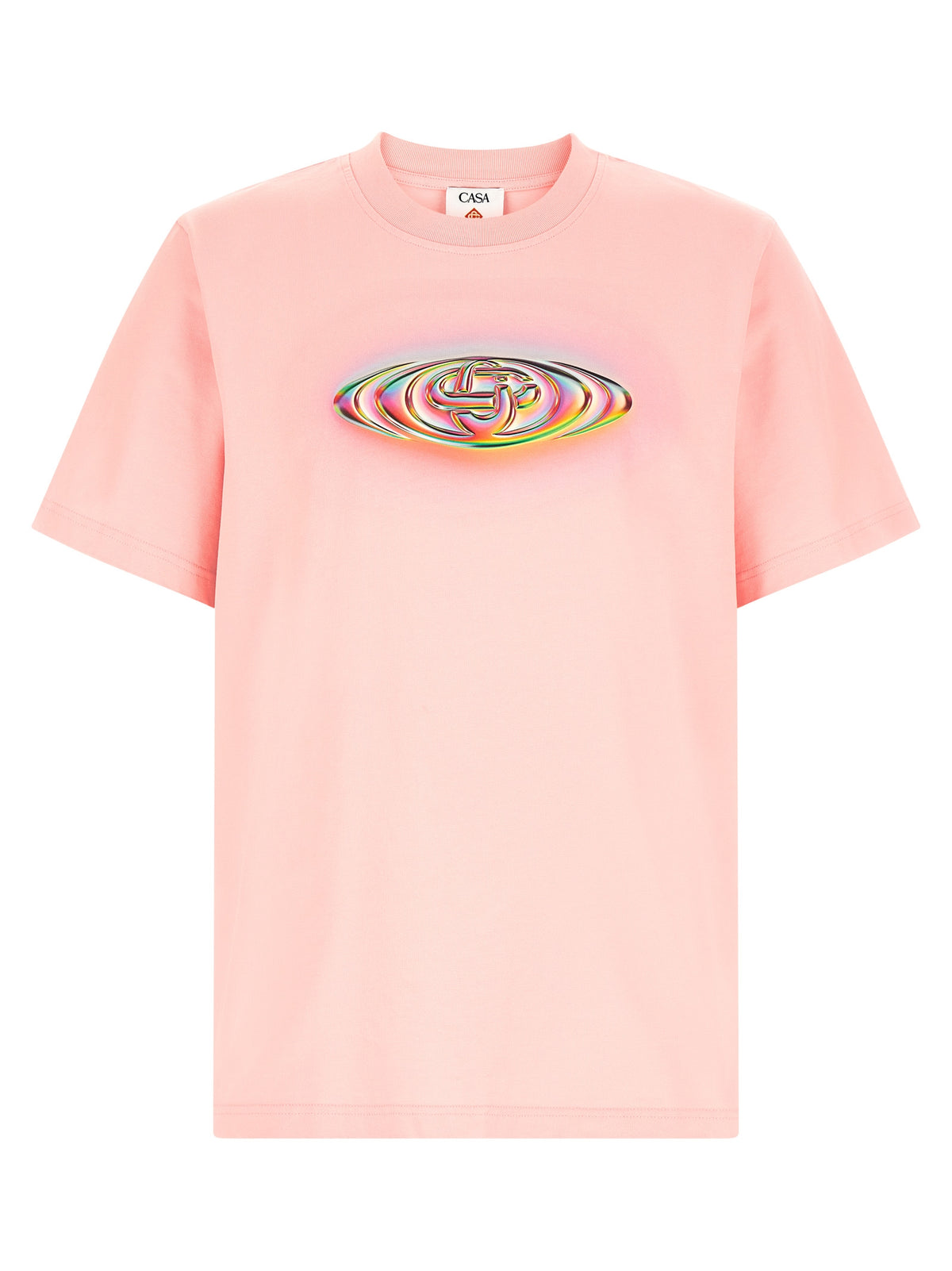 Casablanca Mehrfarbiges Bio-Baumwoll-T-Shirt