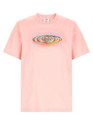 Casablanca Mehrfarbiges Bio-Baumwoll-T-Shirt