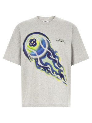 Casablanca Graues Bio-Baumwoll-T-Shirt