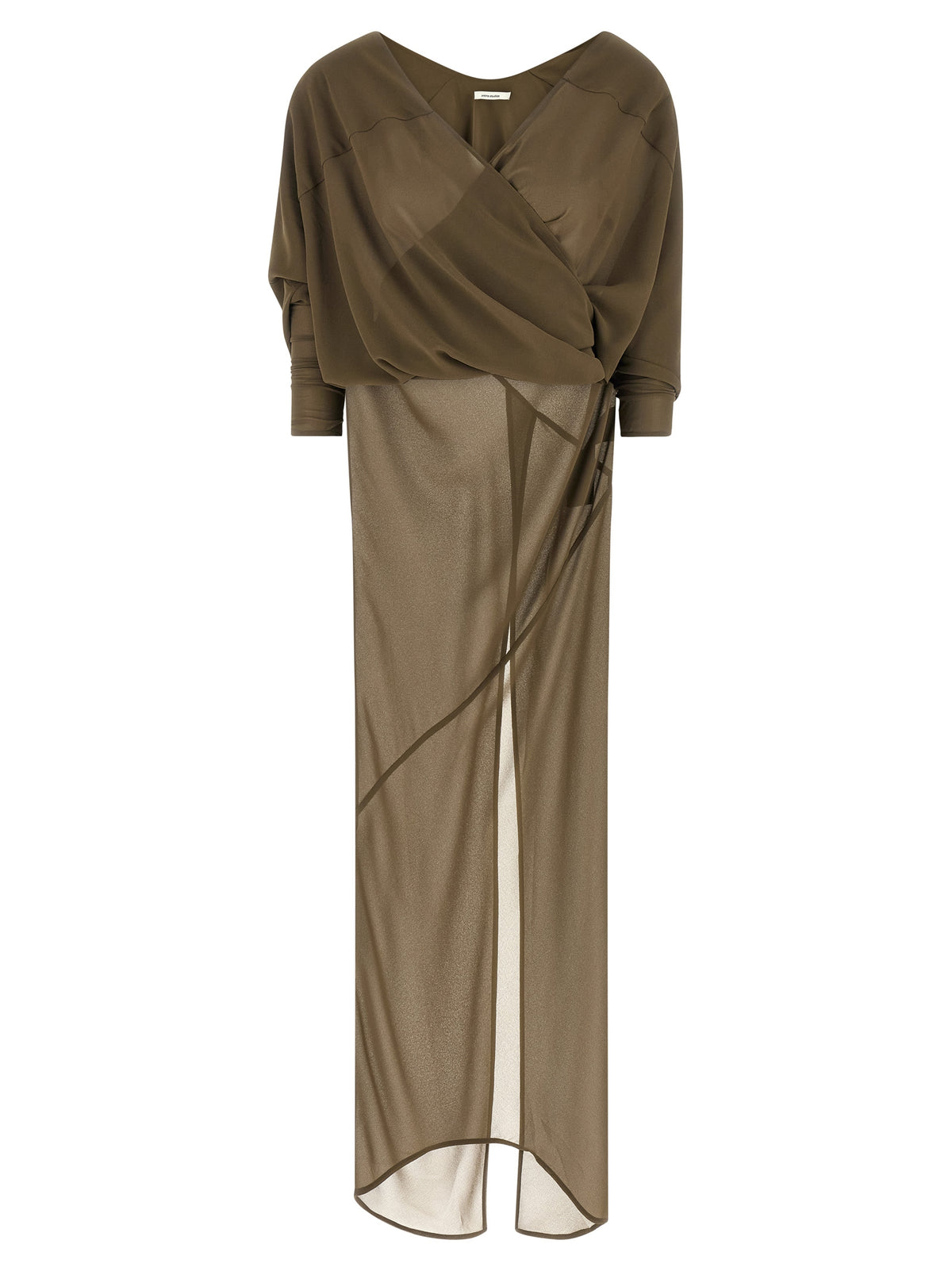 Entire Studios Zweifarbige Polyester-Maxikleid