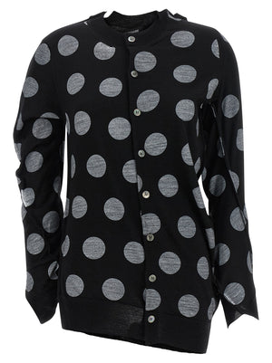 Junya Watanabe Zweifarbige Wollstrickjacke