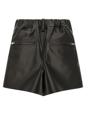 Rick Owens Langer Rock aus schwarzem Kalbsleder