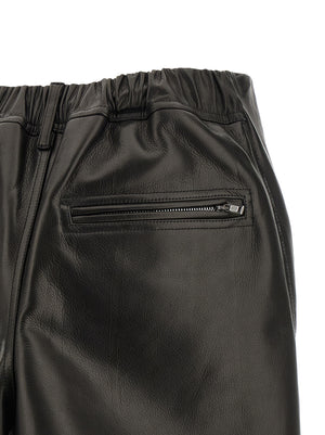 Rick Owens Langer Rock aus schwarzem Kalbsleder
