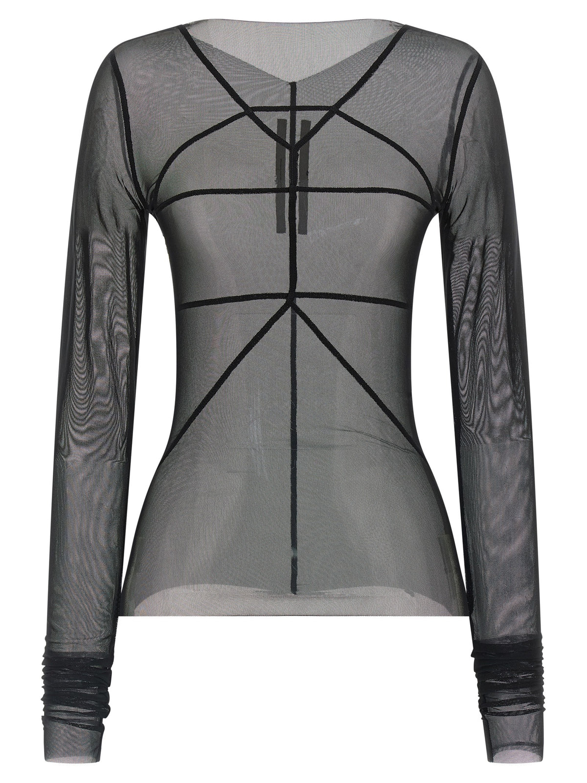 Rick Owens Schwarzer Nylon-Cardigan