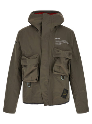 Undercover Grauer Nylon-Parka