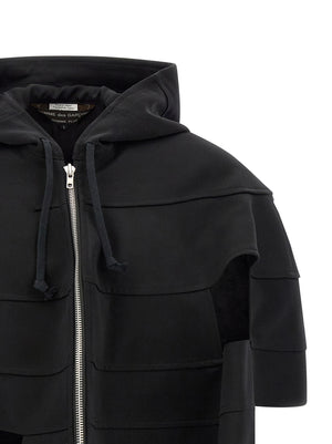 Comme Des Garçons Schwarze Woll-Shell-Jacke