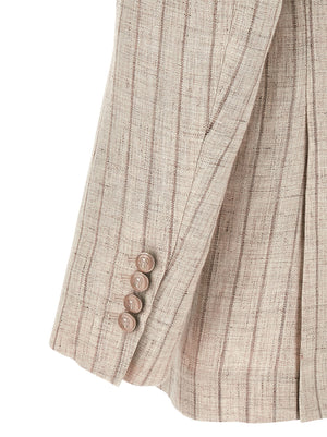 Brunello Cucinelli Grauer Leinenblazer
