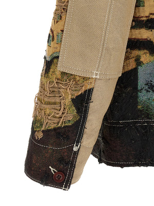 Junya Watanabe Mehrfarbige Polyesterjacke